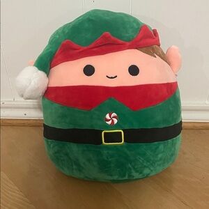 Squishmallows Green and Red Elf Stuffed Animal